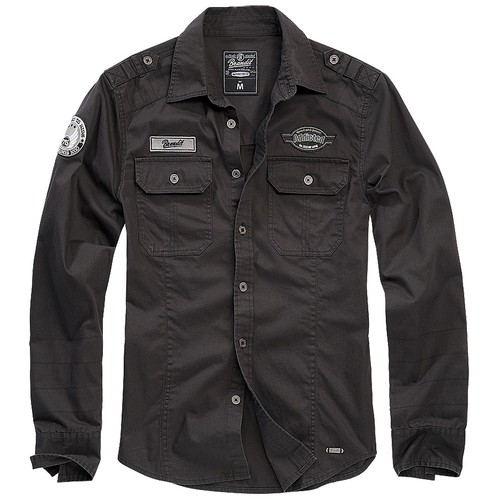 Brandit luis vintage haut - vintage, noir