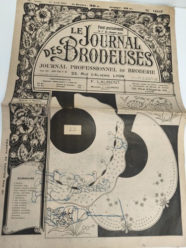 Journal ancien broderie - , le