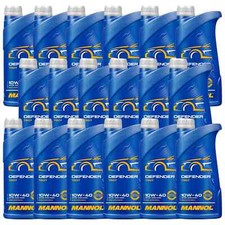 18X1 Litres MANNOL Defender 10W-40 Huile Moteur API SN ACEA A3/B4 MB 229.3 229.1