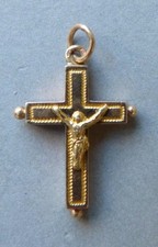 Croix pendentif OR massif 18k