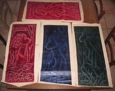 LOT DE 4 PEINTURES PORTRAIT