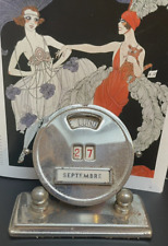 Calendrier Perpétuel Dateur de Bureau ART DÉCO MISTRAL en Inox