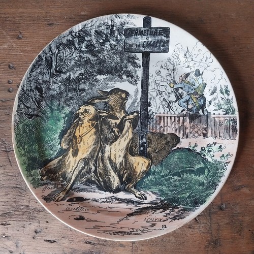 Chasse assiette a theme - assiette,