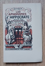 A l'enseigne du Pot Cassé : Aphorismes d'Hippocrate - 1er papier: Vergé de Rives