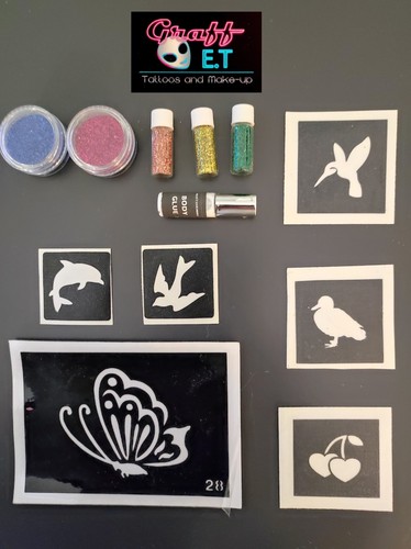 Kit complet pochoirs tatouages - kit,