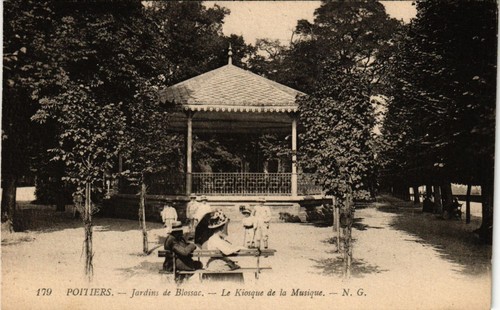 Cpa poitiers jardins de - poitiers,