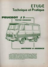 ▬►RTA REVUE TECHNIQUE  AUTOMOBILE de 1966 -- PEUGEOT J7 Essence