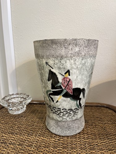 Vase vallauris signé santi - vallauris, r.santi