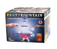 Deluxe lighted party fountain fontaine à cocktail neuve new 8 cups , 8 tasses