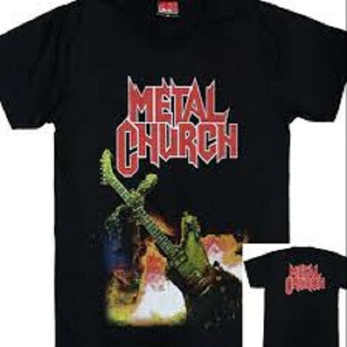 Shirt noir metal church - t-shirt,
