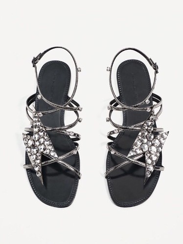 Zara sandals rhinestone - sandals,