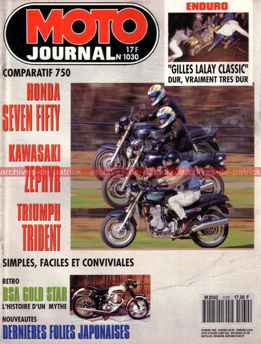 Moto journal 1030 essai road - journal,