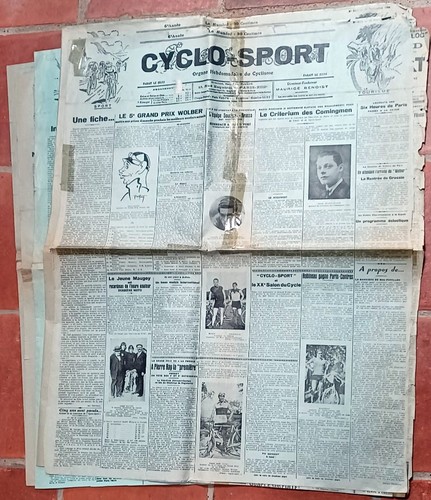 Cyclisme lot 5 journaux - cyclisme,