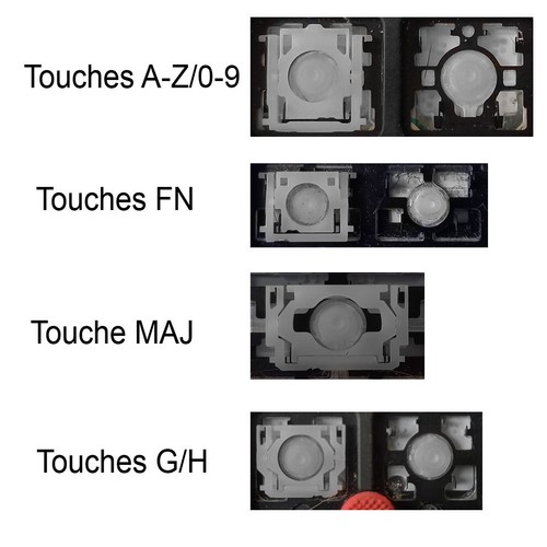Touche clavier français - de,