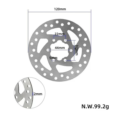 Frein disque 120mm pour - frein, à