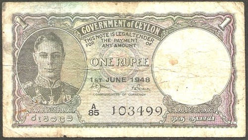Ceylan sri lanka george vi - sri,