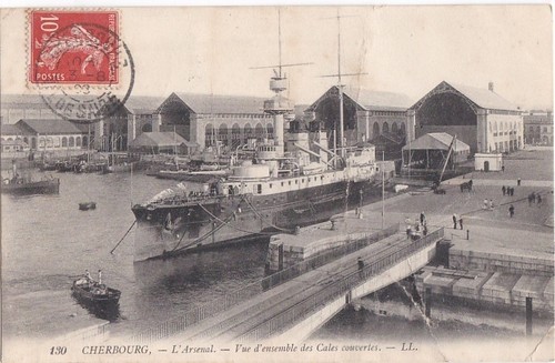 Cpa cherbourg arsenal vue - cherbourg, arsenal.