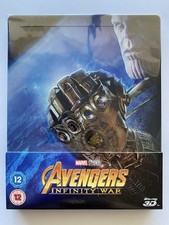 Avengers Infinity War Bluray Steelbook UK Zavvi. MARVEL