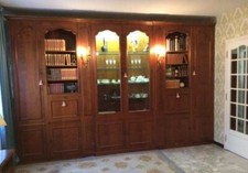 Splendide Bibliothèque par éléments, très belle ébénisterie: relooking facile