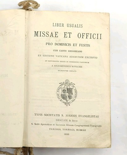 Vintage book liber usualis - vintage,