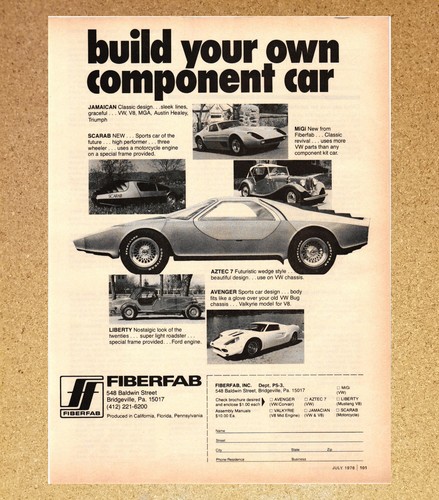 Fiberfab car body kit - car,