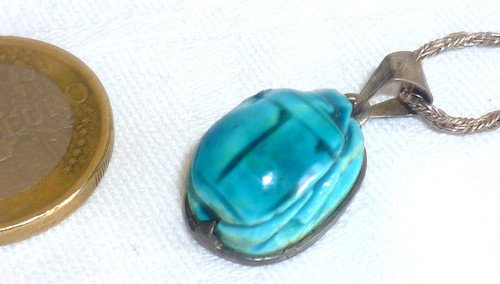 Ancien pendentif scarabée - ancien,