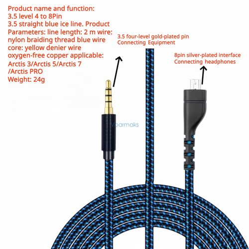 Audio cable for steelseries - for,