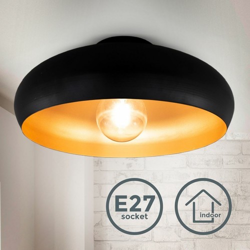 Plafonnier noir doré - plafonnier, design