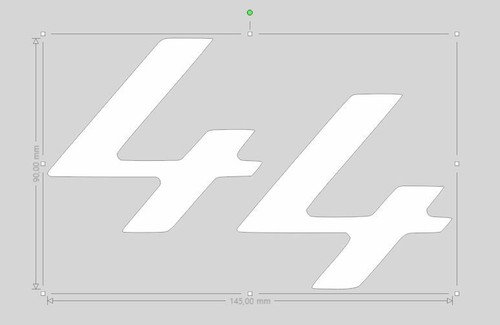 Sticker blanc hamilton - blanc,