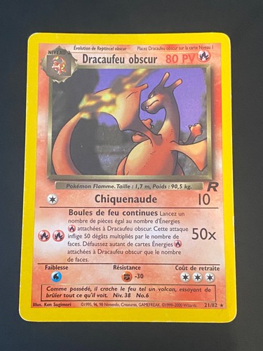 Carte pokemon dracaufeu - carte,
