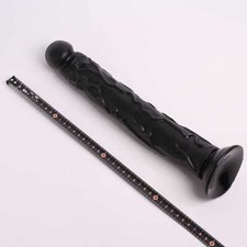 SexToy Gode Ventouse Noir Réaliste en Vaginal Clitoris Dildo Anal Butt Plug
