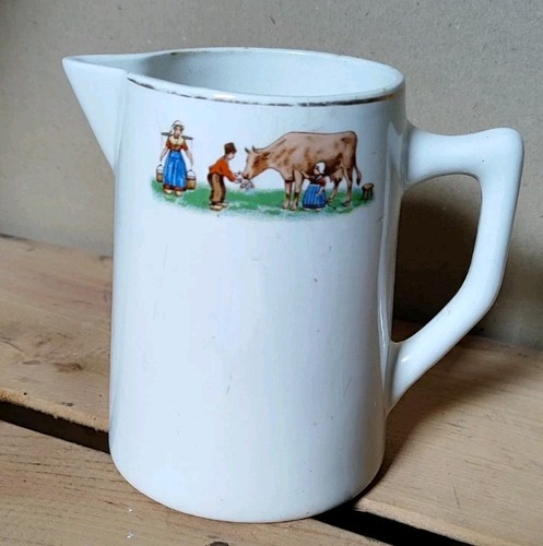Pot lait ancien décor - à,