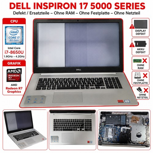 Dell inspiron 5000 8650u - dell, i7-8650u