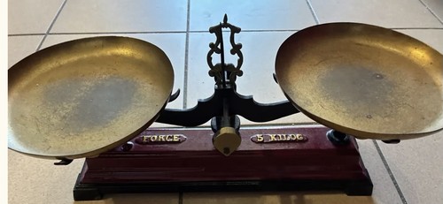 Balance ancienne plateaux en - balance, 2