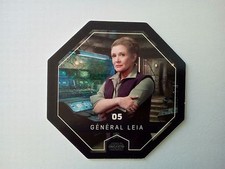 JETON STAR WARS ROGUE ONE COSMIC SHELLS LECLERC 2016 - N° 05 GENERAL LEIA