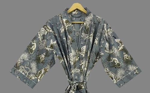 Robe coton grise - en,