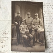 Carte Photo Militaria Soldats