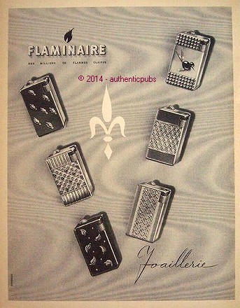 Publicite flaminaire briquet - publicite,
