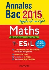 Annales Bac 2015 sujets et
