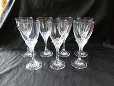 LOT DE 7 VERRES A EAU EN CRISTAL D'ARQUES MODELE GRANVILLE