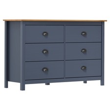 Bois de Pin Solide Buffet Gris