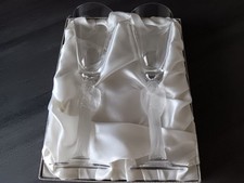 2 Flûte à champagne motif ange en cristal En Coffret 