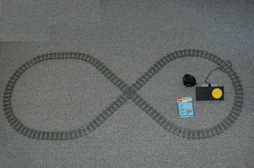 Lego train rails chemin - train, 9v