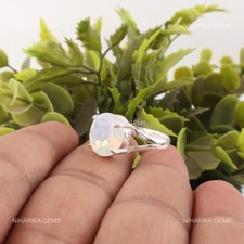 Bague Solitaire En Gemme Opale