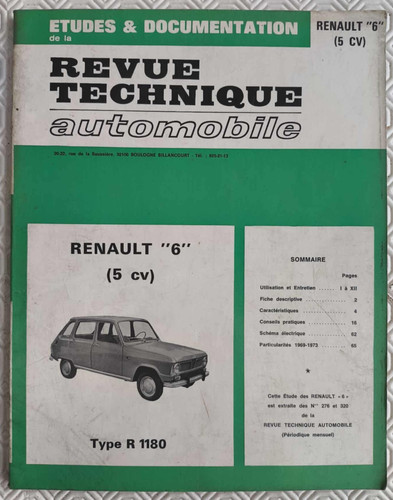 Vintage 1974 ancienne revue