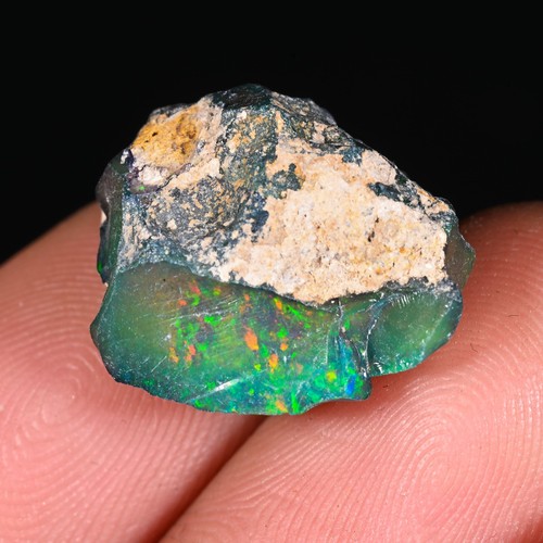 Black opal rough noir raw - black,