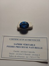 Saphir bleu naturel chauffé taille ovale 2.73 carats
