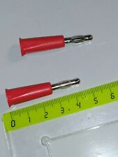 fiche banane 4 mm    Lot  Pcs  2 rouge          E14h33