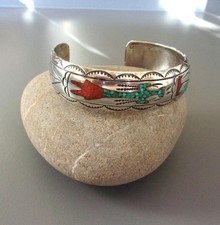 Bracelet Navajo vintage signé