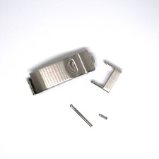 Fermoir ZIG ZAG sécurité acier - 10 mm [NOS] (Clasp bracelet steel)